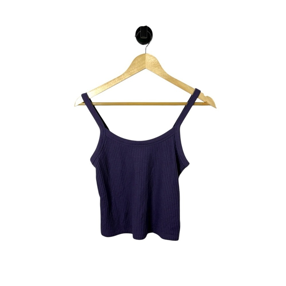Old Navy Women’s Classic Brushed Waffle Knit Tank Purple Size M